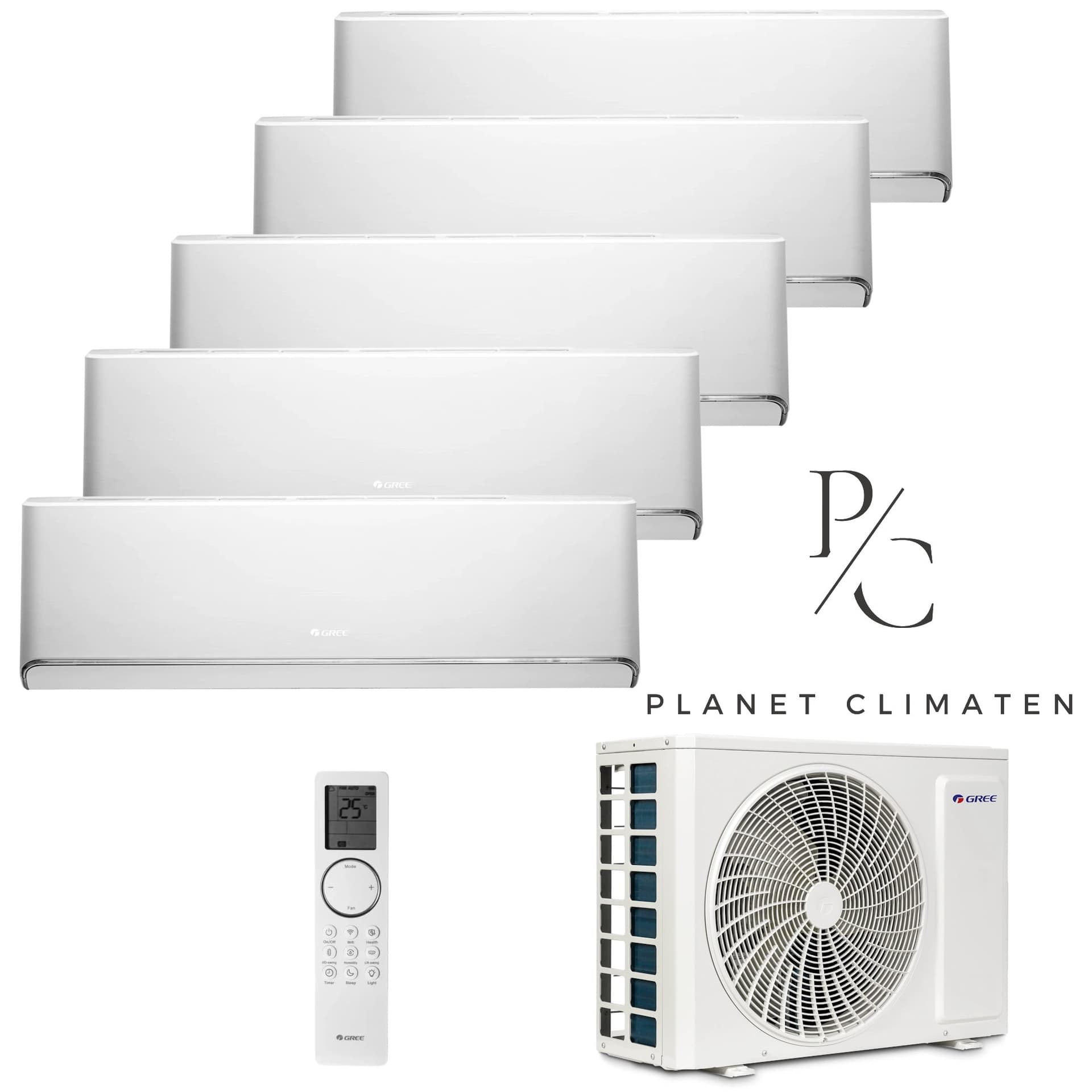 Klimatyzator multi-split Gree Airy biały GWHD(42) 12.1kW 5 jedn.