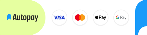 Akceptowane karty płatnicze: Visa, Visa Electron, Mastercard, MasterCard Electronic, Maestro